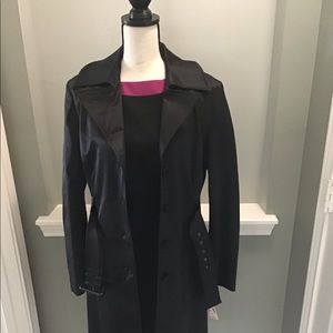 Black Satin Coat